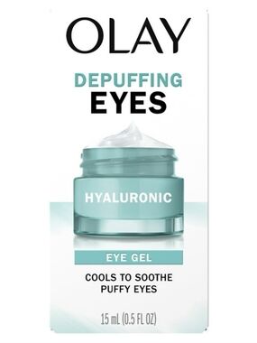 Oil of Olay Hydrating Eye Gel Hyaluronic Depuffing Cooling Full Size New BNIB